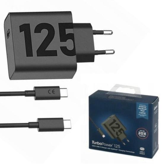 Carregador Turbo 125w USBC Compatível com Xiaomi Samsung Motorola Quick Charger GaNFast Moto G53 G54 G86 GEdge 30 40 50 60 - Agold